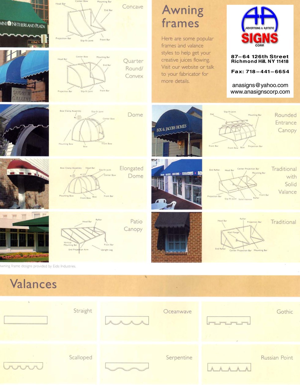 Awnings & Canopy Frames New York & Long Island